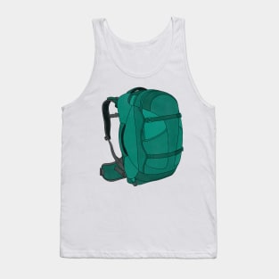 Travel Backpacking Backpack Drawing Tank Top